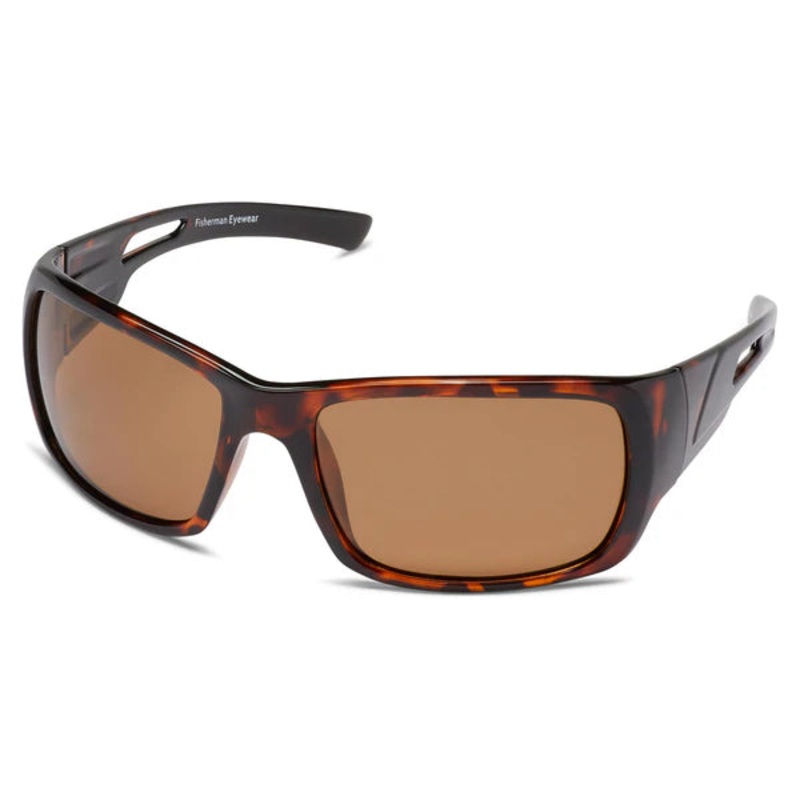 Fisherman Eyewear Hazzard – Shiny Tortoise Frame / Brown Lens – Med / Large