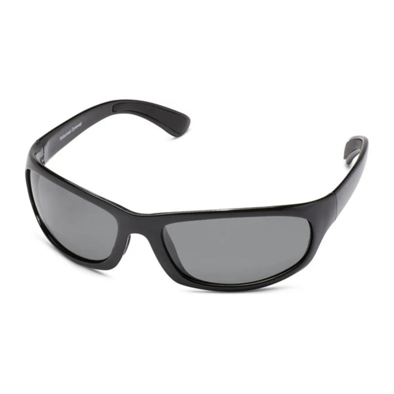 Fisherman Eyewear Permit – Shiny Black Frame/ Gray Lens – Med / Large
