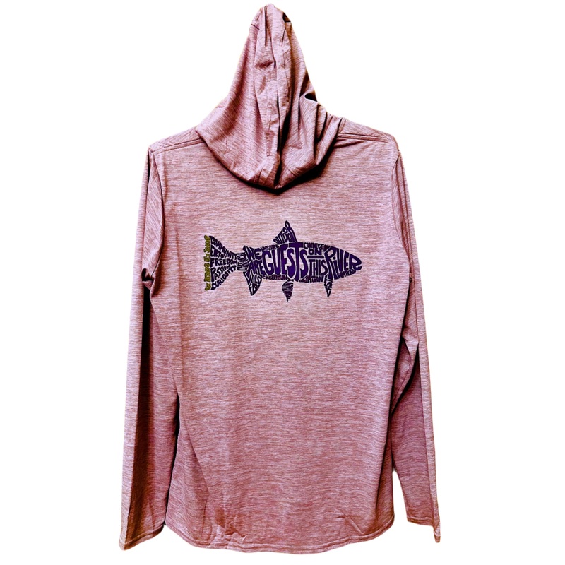 Patagonia W’S Cap Cool Daily Hoody Manifesto Logo Stormy Mauve – Light Stormy Mauve X-Dye