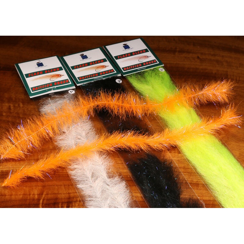 Flash Blend Baitfish Brush|2 Inch|Chartreuse|White