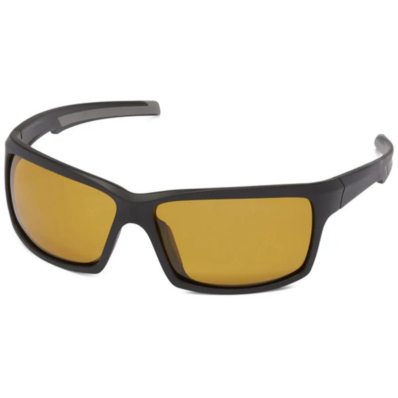 Fisherman Eyewear Marsh S. Matte Blk w/Gry Inse rts Amber Lense
