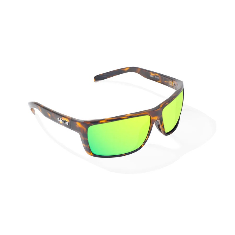 Bajio Sigs Readers: Brown Tort Gloss Frame / Green Mirror Poly / Medium +2.00