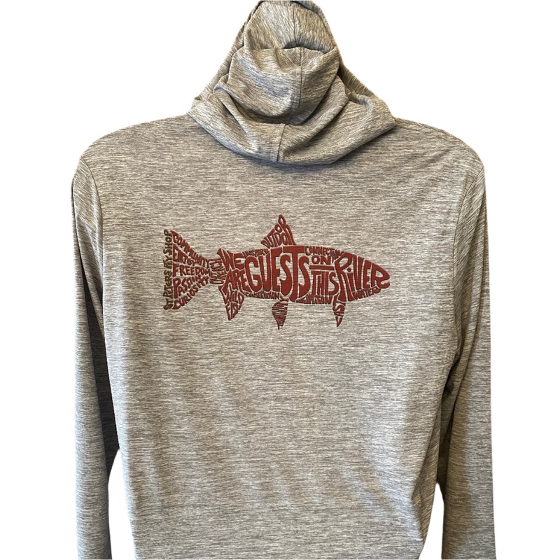 M’s Cap Cool Daily Hoody: Feather Grey SPFS Red Manifesto Logo