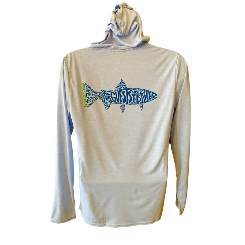 M’s Cap Cool Daily Hoody: Fleck Blue SPFS Blue Manifesto Logo