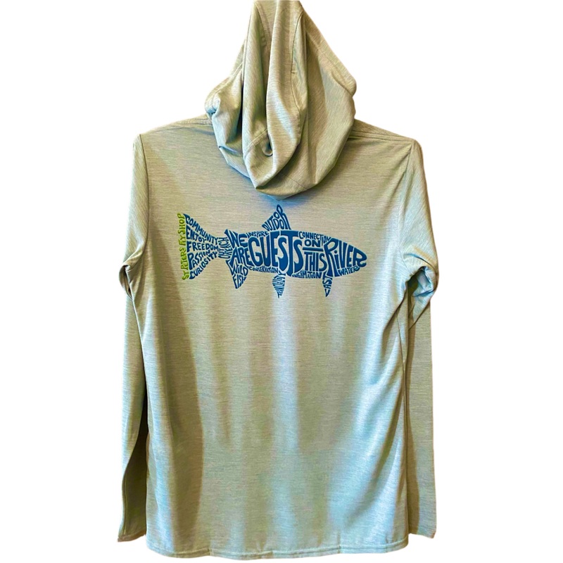 Patagonia W’S Cap Cool Daily Hoody: Thermal Blue SPFS Blue Manifesto Logo