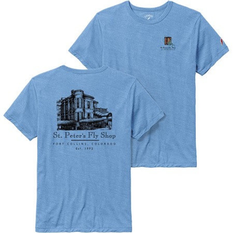 LA Old Town Sketch Tee|Heather Power Blue|Fall Heather|S|M|L|XL|XXL