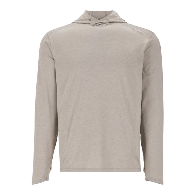 Simms M’s Solarflex Hoody Back Manifesto Logo – Dolomite Heather