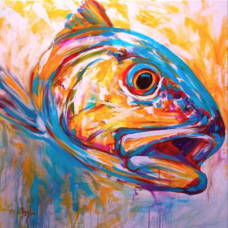 Expressionist Redfish by Mike Savlen