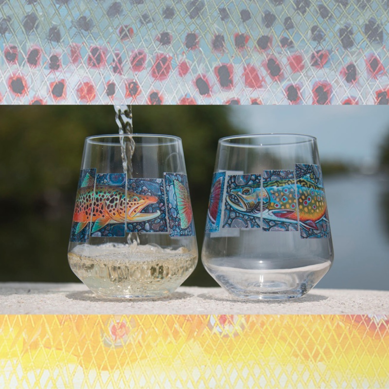 DeYoung Stemless Wine Glass – Trout