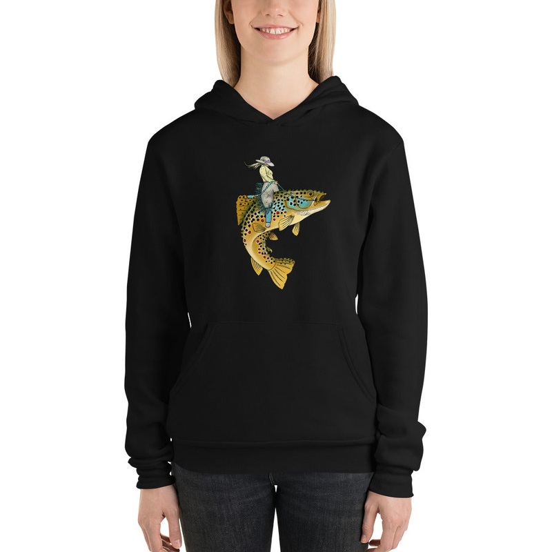 Lady Trout Wrangler – Hoodie|Black|Deep Heather|Heather Forest|Heather Navy|S|M|L|XL|2XL