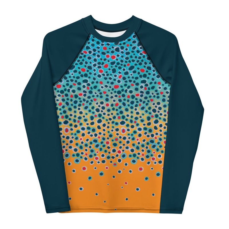 Young Lady Brown Trout Fishing Shirt