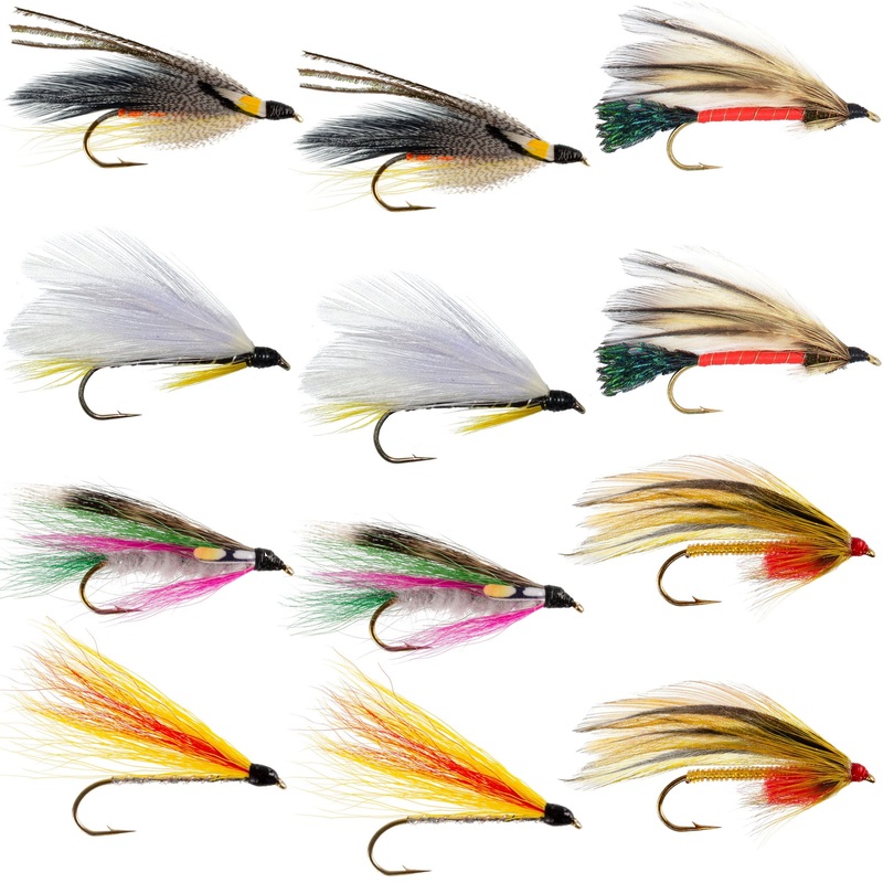 Classic Streamers Fly Fishing Flies Collection – Assortment of 12 Trout Wet Fly Streamer Flies – Hook Size 4