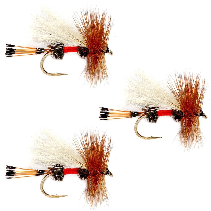 3 Pack Royal Trude Classic Hair Wing Dry Fly – Hook Size 16