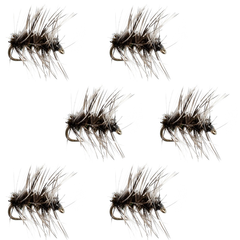 Griffiths Gnat Midge Trout Dry Fly Fishing Flies – 6 Flies Size 18