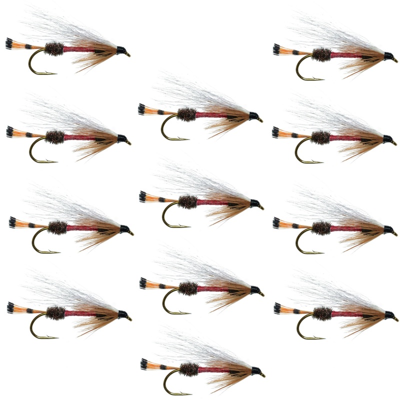 Royal Coachman Bucktail Classic Streamer Flies – Set of 12 – Hook Size 4