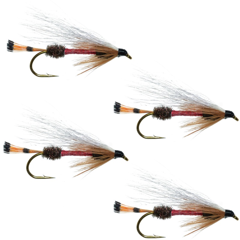 Royal Coachman Bucktail Classic Streamer Flies – Set of 4- Hook Size 4