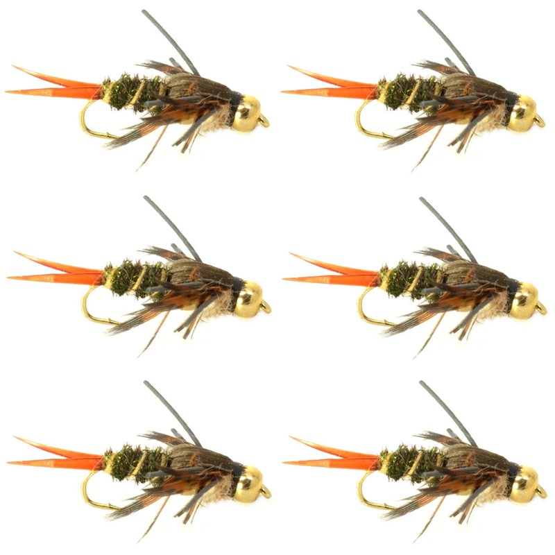 Double Bead Twenty Incher Nymph Fly Fishing Flies – 6 Flies Hook Size 10
