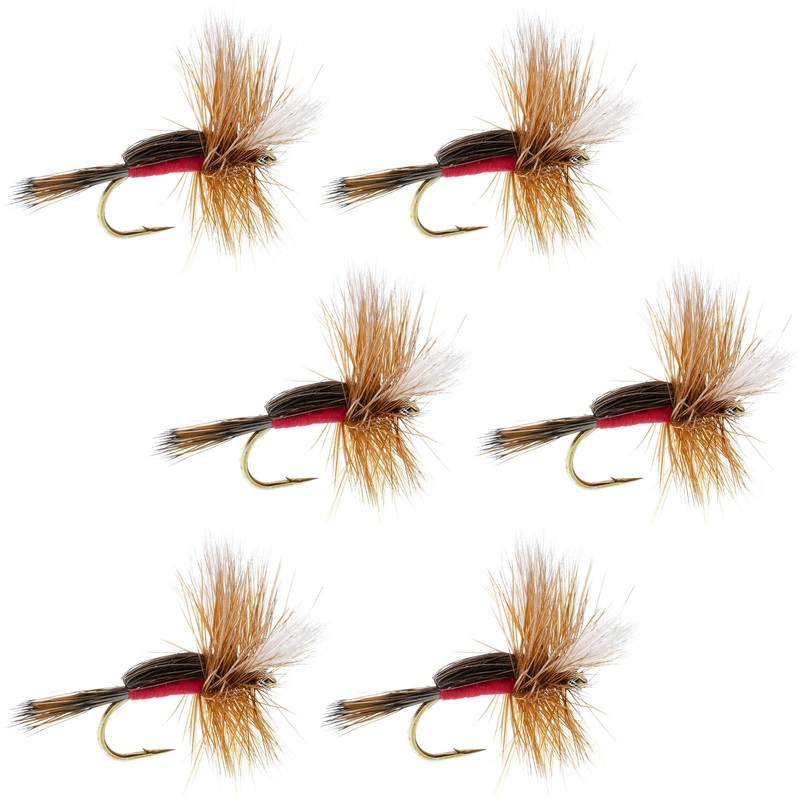 Royal Humpy Classic Hair Wing Dry Fly – 6 Flies Hook Size 14