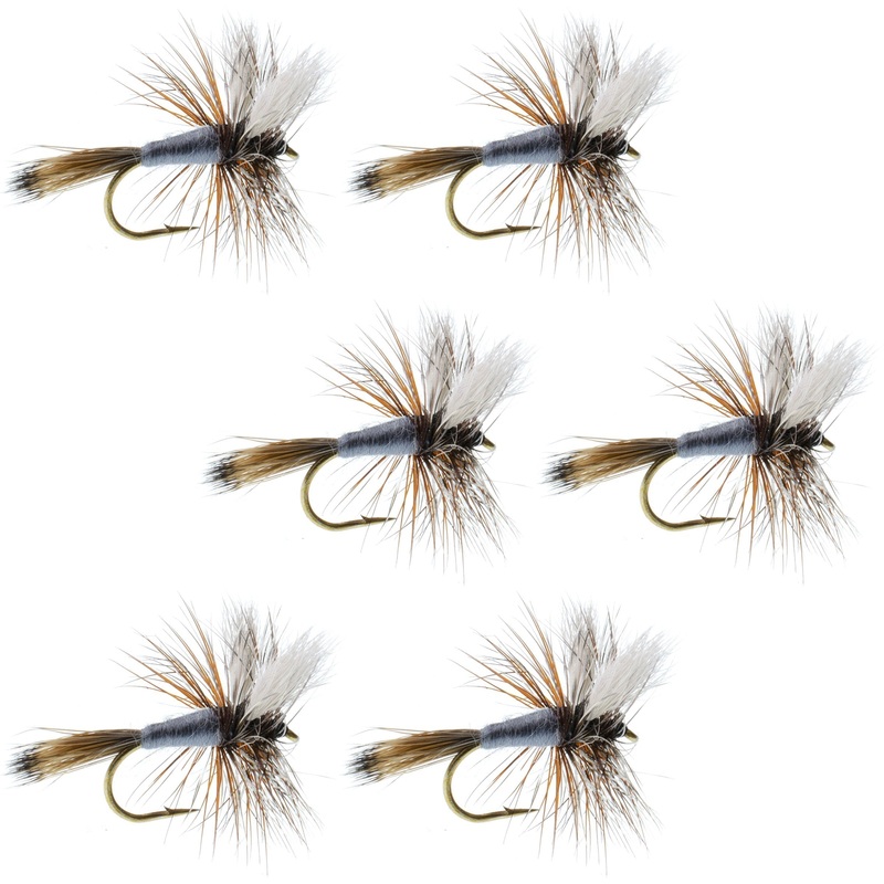 Adams Wulff Classic Dry Fly – 6 Flies – Hook Size 8