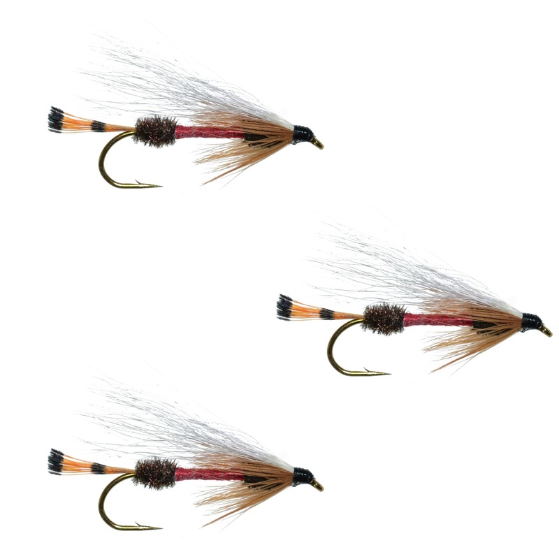 3 Pack Royal Coachman Bucktail Classic Streamer Flies – Hook Size 4