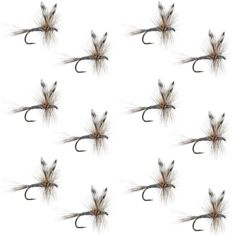 Adams Classic Dry Fly – 1 Dozen Flies Hook Size 12