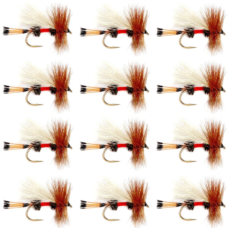 Royal Trude Classic Hair Wing Dry Fly – 1 Dozen Flies Hook Size 16