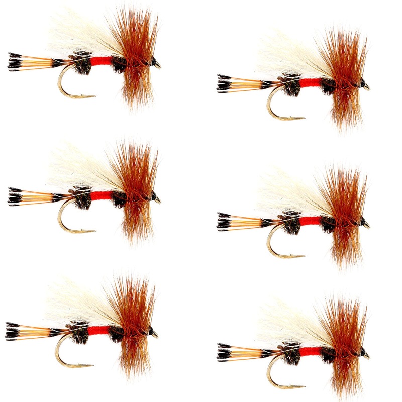 Royal Trude Classic Hair Wing Dry Fly – 6 Flies Hook Size 12