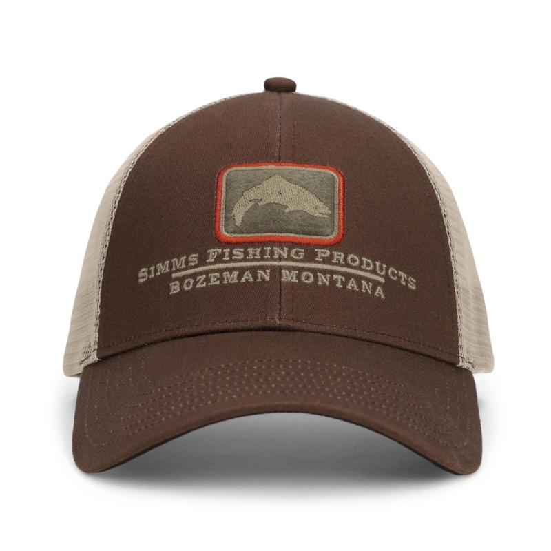 Simms Trout Icon Trucker Cap|Kona|Carbon