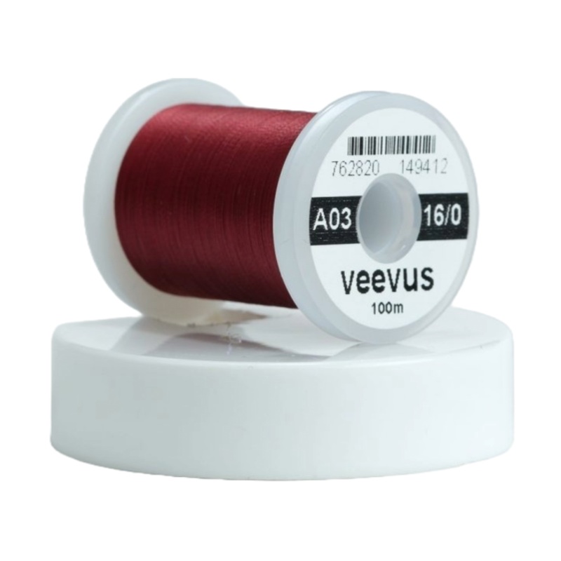16/0 Veevus Thread|Black (A01)|White (A02)|Claret (A03)|Gray (A04)|Olive Dun (A05)|Light Gray (A06)|Red (A07)|Dun (A08)|Olive (A09)|Dark Tan (A10)|Brown (A11)|Light Cahill (A12)|Pink (A13)|Fl. Yellow Chartreuse (A14)|Fl. Orange (A15)|Fl. Green (A16)|Tan (