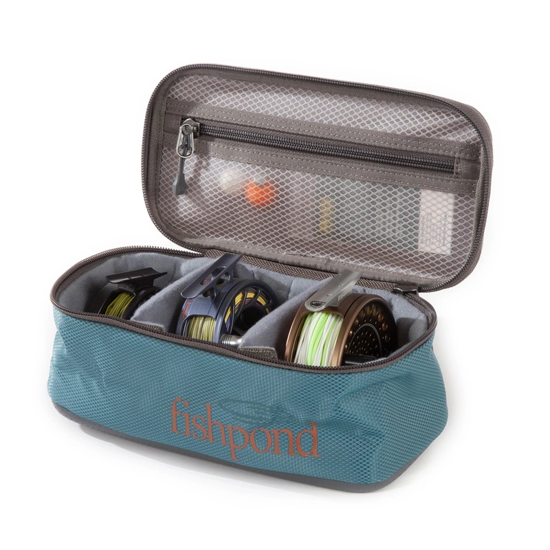 Fishpond Ripple Reel Case|Large – Sand/Saddle Brown|Medium – Tidal Blue