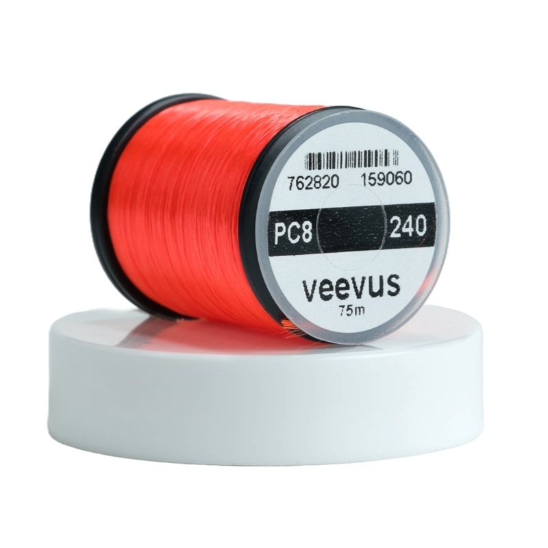 Veevus – Power Thread 240D|Black (PC1)|White (PC2)|Olive (PC3)|Red (PC4)|Fl. Hot Pink (PC7)|Fl. Orange (PC8)|Fl. Chartreuse (PC9)|Fl. Fire Orange (PC10)
