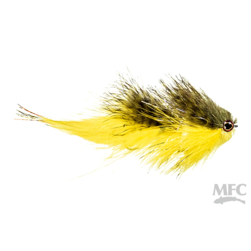 Galloup’s Mini Bangtail #6|Olive/White|Grey/White|Tan/Brown|Olive/Yellow