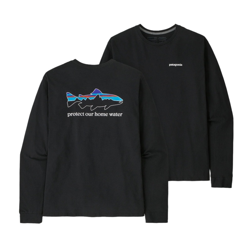 Patagonia – Men’s Long-Sleeved Home Water Trout Responsibili-Tee