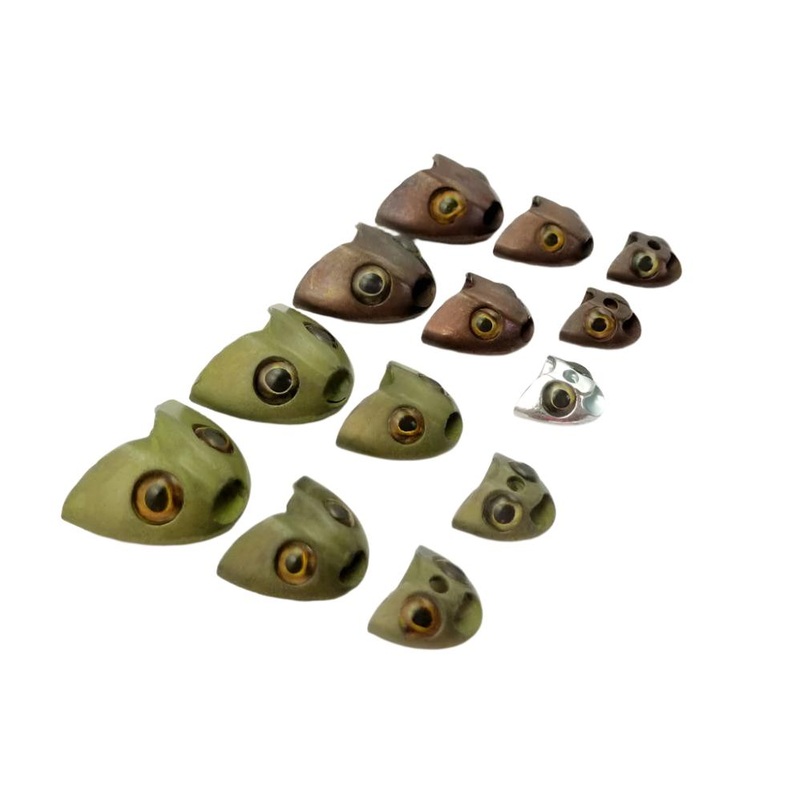 Fish Skull Sculpin Helmet|Black|Silver|Brown|Olive|Small|Large|Mini