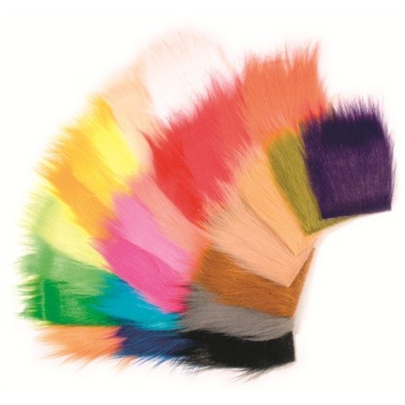Rainy’s Craft Fur|Fluorescent Blue|Cerise|Fluorescent Yellow|Fire Orange|Fluorescent Orange|Red|Salmon Pink|White|Dark Blue|Cream|Bright Red|Medium Brown|Tan|Bright Orange|Purple|Green|Burnt Orange|Golden Yellow|Black|Bright Green|Adams|Bright Pink|Olive|
