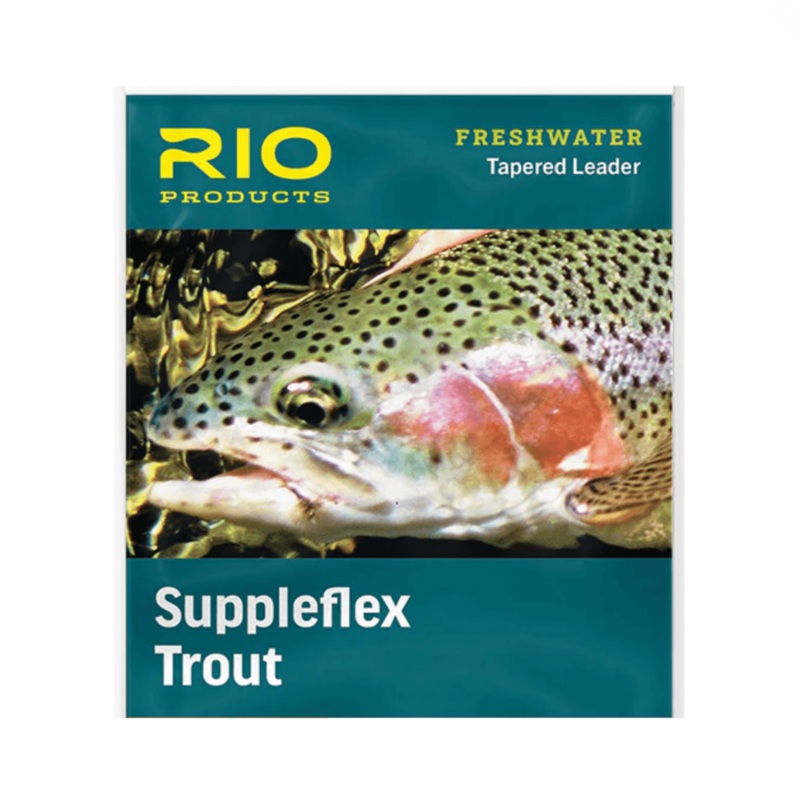 Rio Suppleflex Leader|9′ 3X (8lb)|9′ 4X (6.1lb)|9′ 5X( 4.7lb)|9′ 6X (3lb)|9′ 7X (2lb)|13.5′ 3X (8lb)|13.5′ 5X (4.7lb)|13.5′ 6X (3lb)|12′ 4x (6.1lb)|12′ 3x (8lb)|12′ 5x (4.7lb)