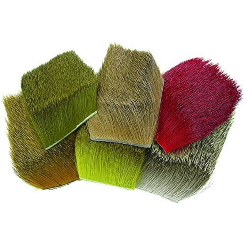 Wapsi Deer Body Hair|Olive|Black|Sculpin Olive|Bleached|Tan|Dark Olive|Dark Brown|Gray|Fl. Cerise|Green|Orange|Purple|Natural Brown|Yellow|Fl. Chartreuse|Fl. Pink|Red|Rusty Brown|Golden brown|Black Raspberry|Olive Green