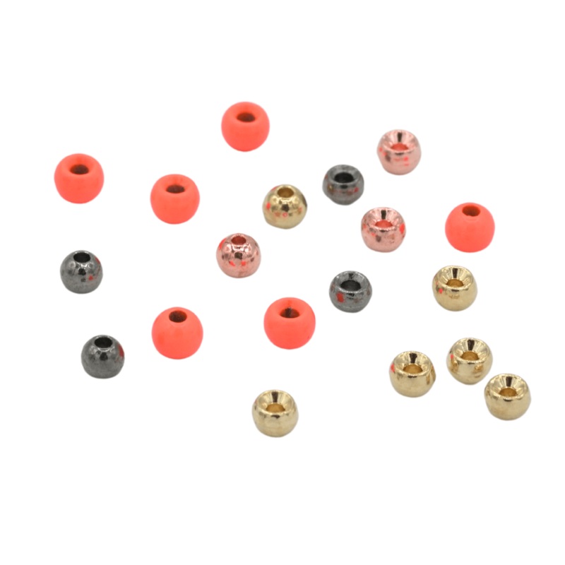 Drift – Tungsten Beads|Gold|Copper|Nickel Silver (5.5mm)|Silver|Black Nickel|Fl. Orange|Chartreuse|Glow|Red|White|5/64″ (2mm) – 25pk|3/32″ (2.4mm) – 25pk|7/64″ (2.7mm) – 25pk|1/8″ (3.25mm) – 25pk|9/64″ (3.5mm) – 25pk|5/32″ (3.8mm) – 25pk|3/16″ (4.7mm) – 1