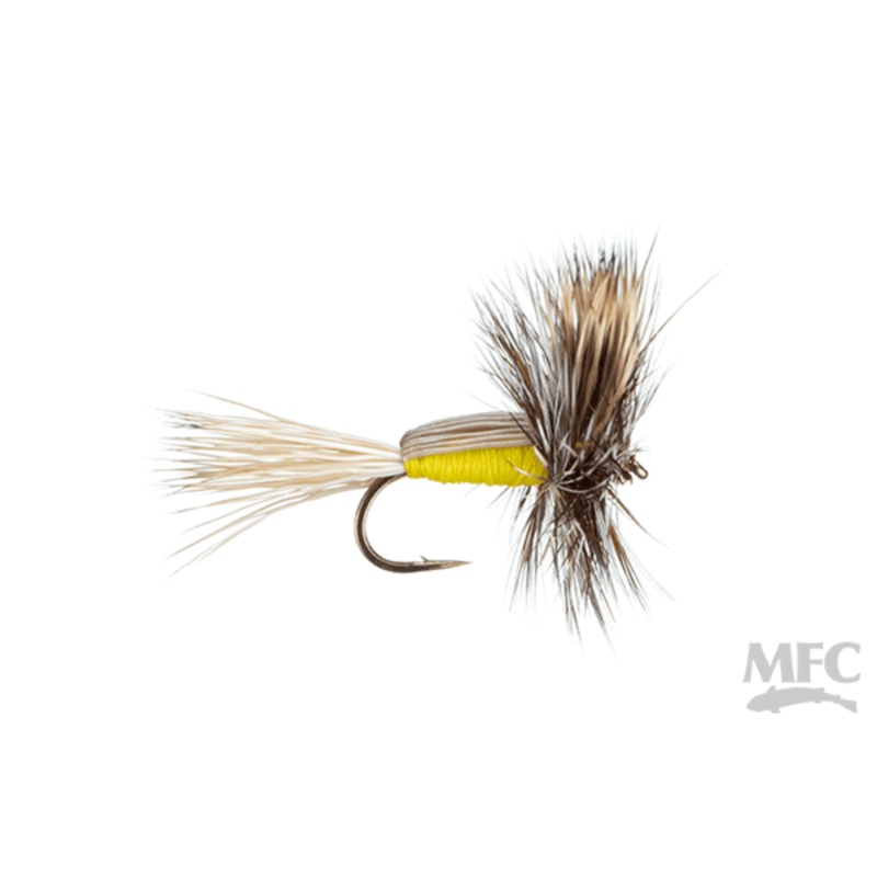 Humpy Dry Fly|Red|Yellow|Chartreuse|12|16|14