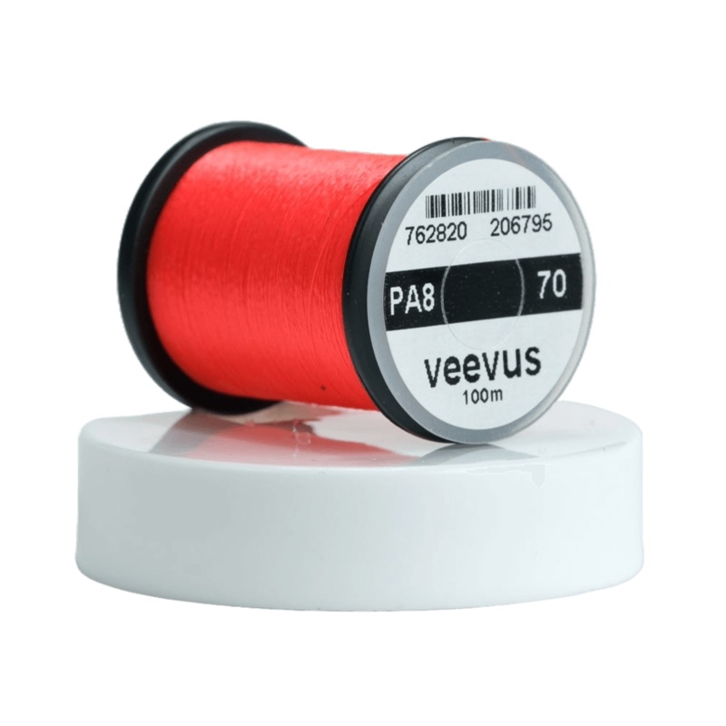 Veevus – Power Thread 70D|Black (PA1)|White (PA2)|Olive (PA3)|Red (PA4)|Grey (PA5)|Fl. Hot Pink (PA7)|Fl. Orange (PA8)|Fl. Chartreuse (PA9)|Fl Fire Orange (PA10)