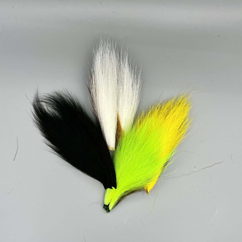 Waspi – Bucktail Pieces|Yellow|Orange|Olive|Black|Natural|Fl. Chartreuse|Red