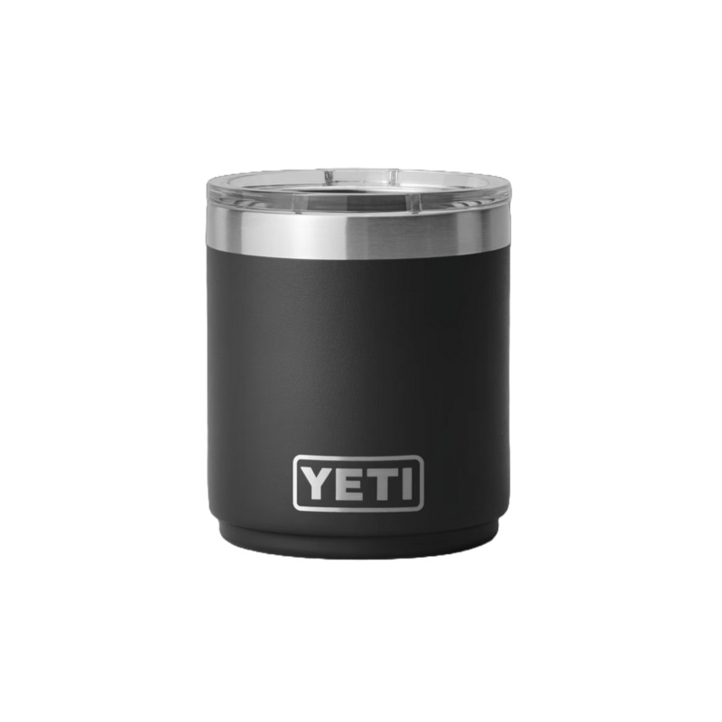 Yeti – Rambler Lowball 10oz|Black|King Crab Orange