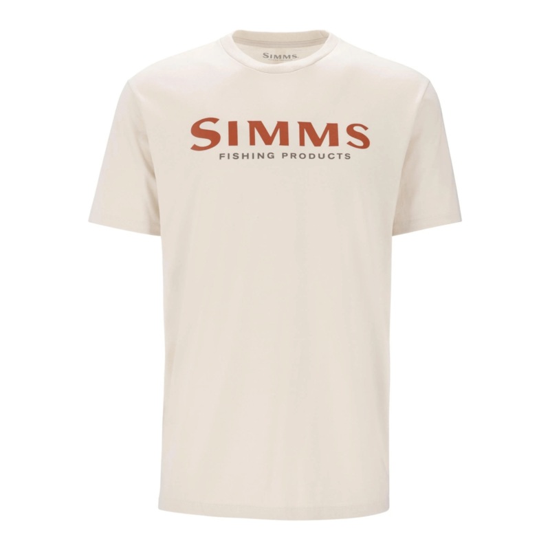 Simms M’s Logo T-Shirt|White|Natural|S|M|L|XL|XXL