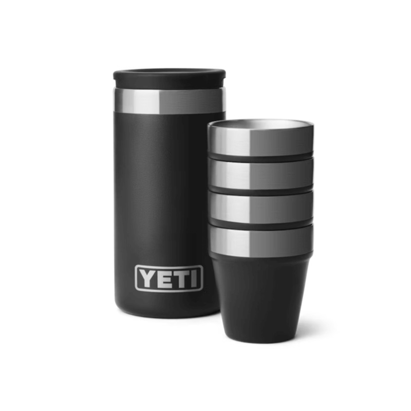 Yeti Shot Glasses & Case|Black