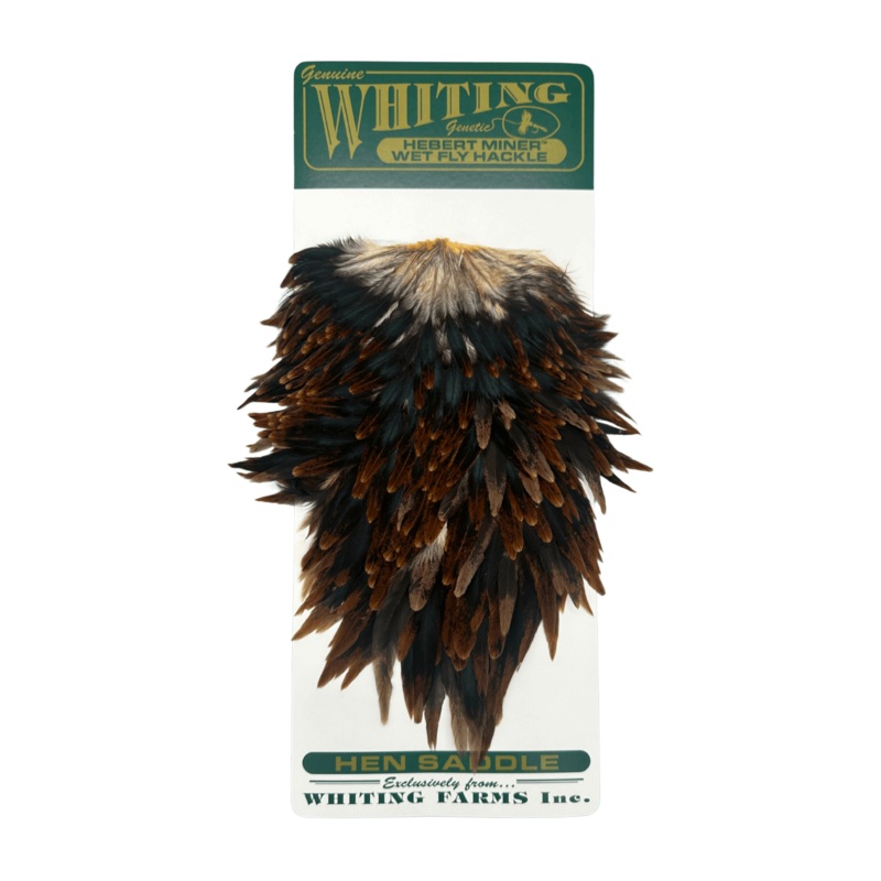 Whiting Hebert Hen Saddle|Brown|Medium Grey Dun
