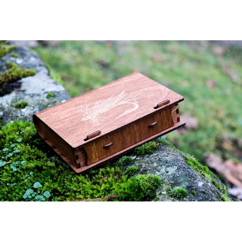 MIY Olympia Fly Box – Laser Engraved with Living Hinge