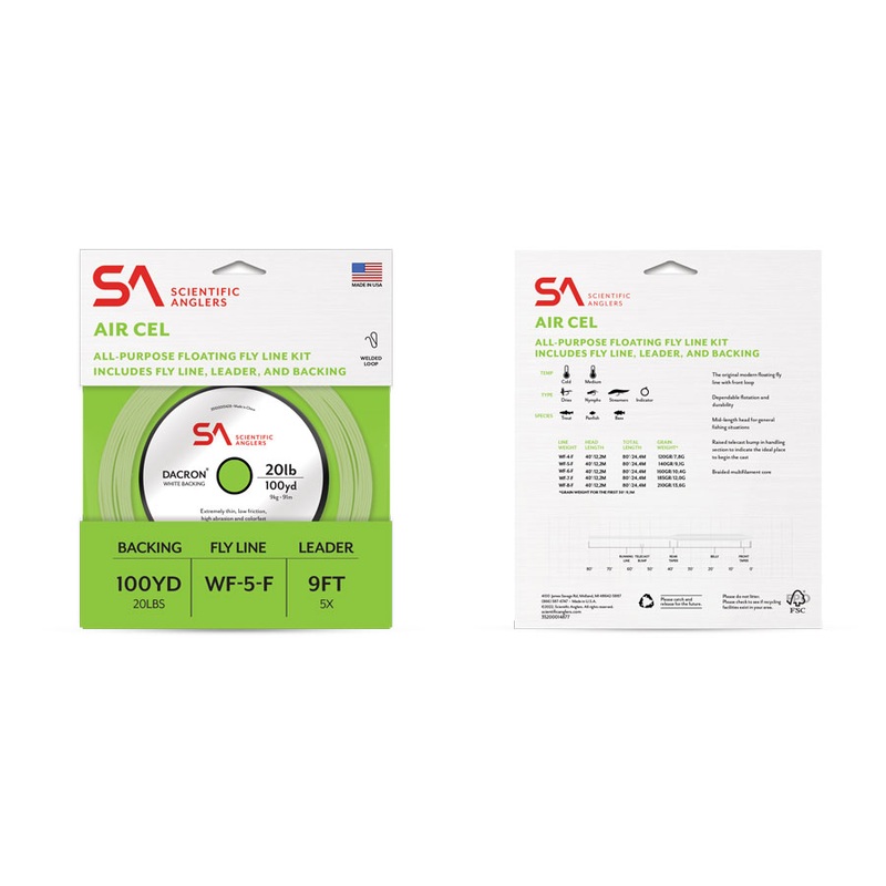 Sci Angler – Air Cel Kit Floating Fly Line / Backing / Leader