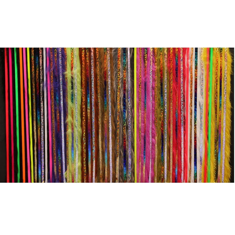 Bling Rabbit Strips–Hareline|Black/Fl Pink|Black/Fl. Green