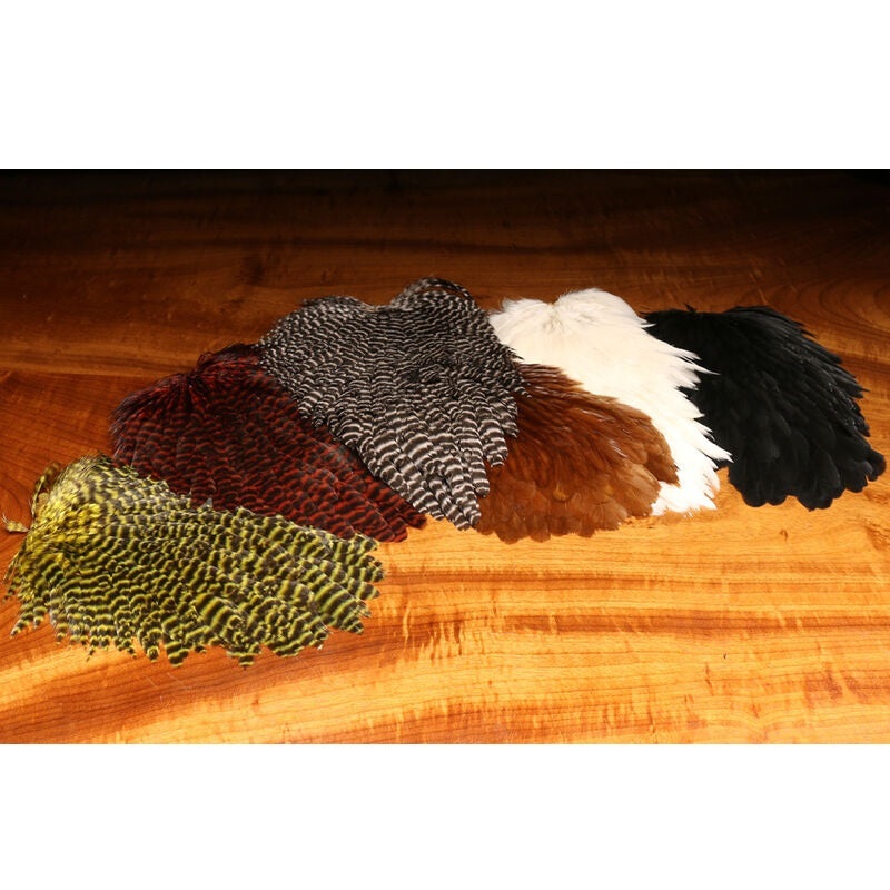 Hen Saddle–Hareline|Black|Brown|Cream|Grizzly Natural