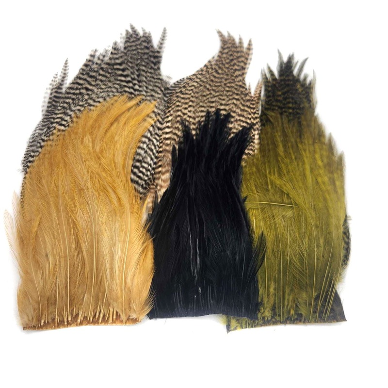 Ewing Deceiver Hackle Patch|Grizzly Natural|Grizzly Bleached|Grizzly Olive|Black|Ginger|Olive|White